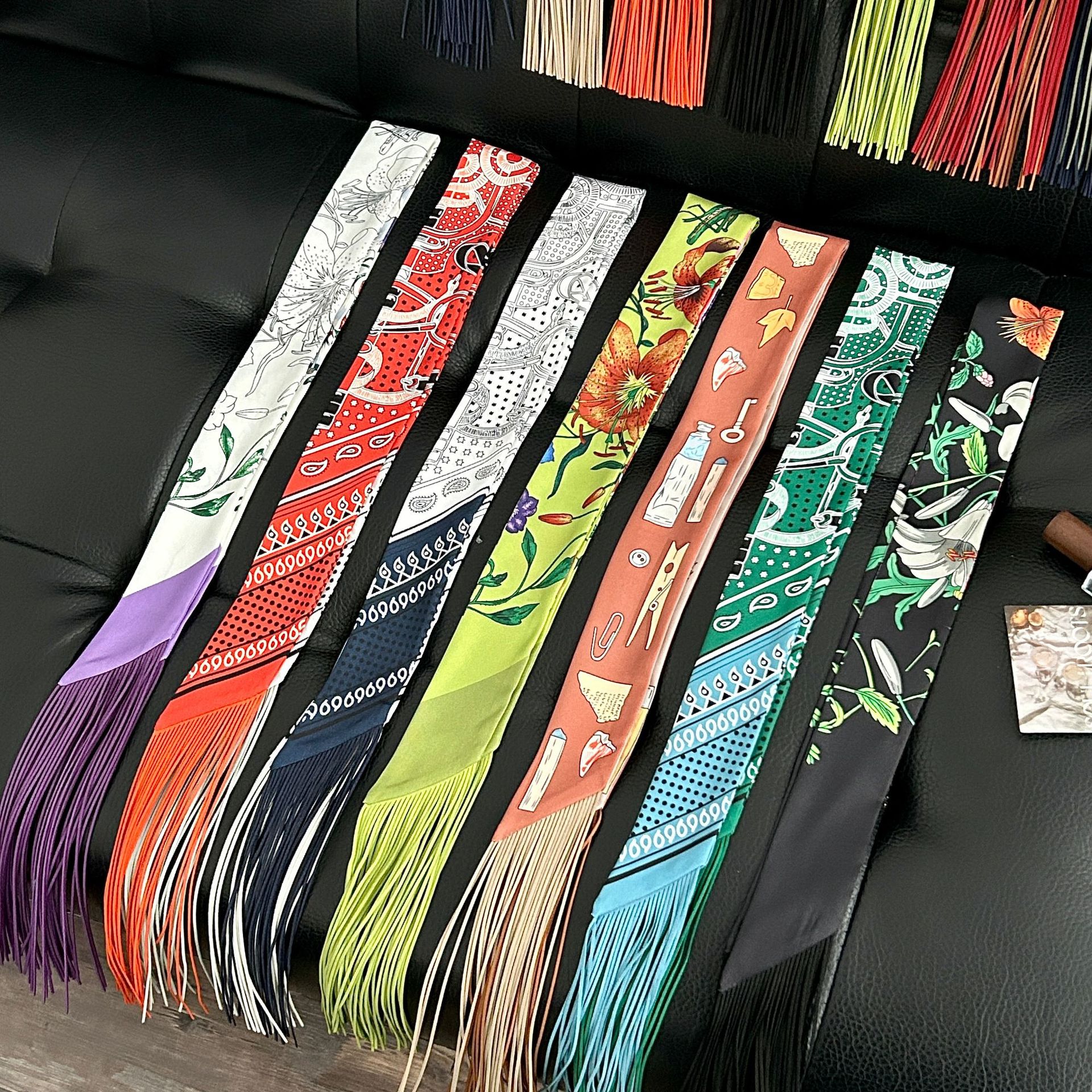 Luxury Bags Expensive - Luxury Tassel Skinny Scarf for Women