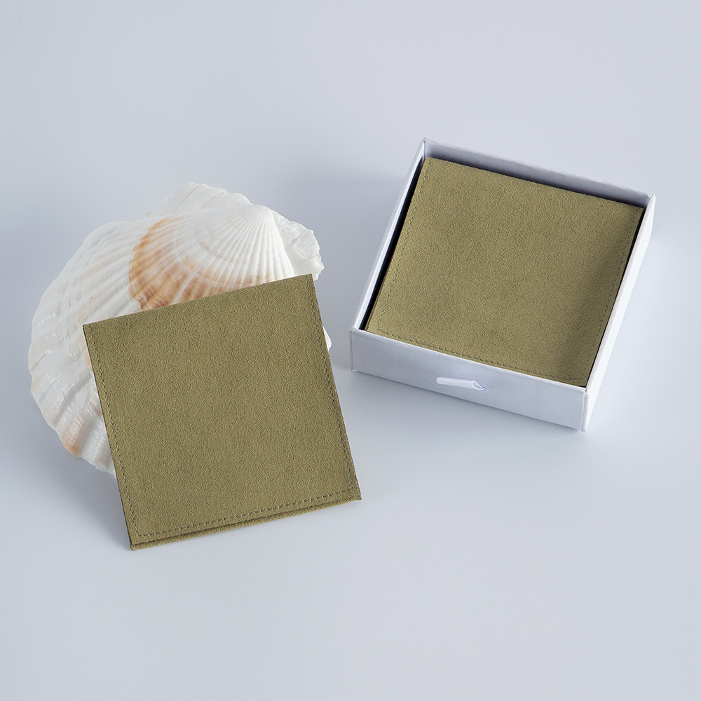 Luxury Bags Green - 100 Green Microfiber Velvet Gift Bags
