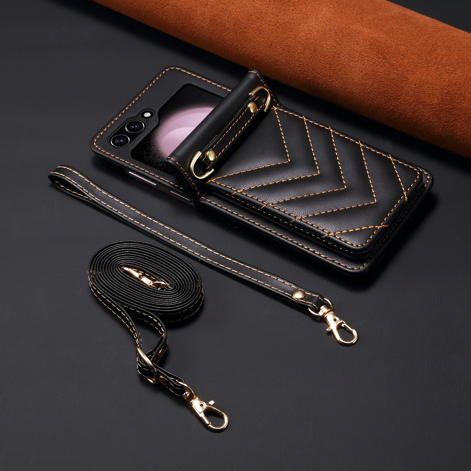 Luxury Bags Expensive - Luxury V-shaped Quilted Leather Crossbody Phone