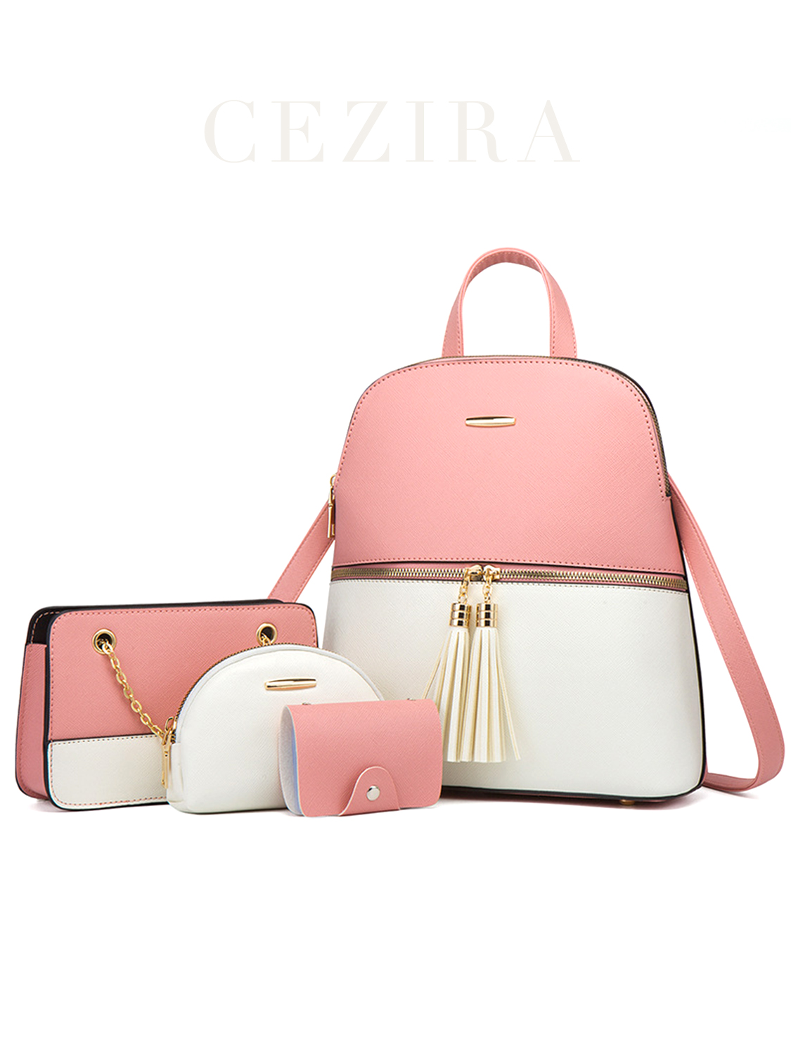 Luxury Zipper Bags - 4 PCS Bags Set Women's Fashion