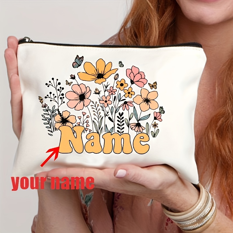 Luxury Bags Brand Names - Personalized Name Makeup Bag Travel Cosmetic