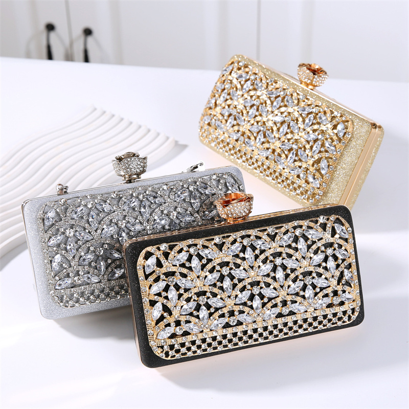 Luxury Diamond Metal Frame Eve - Luxury Bags Dubai avis et prix