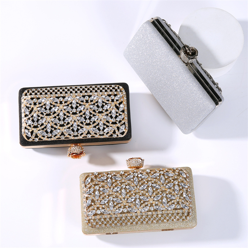 Luxury Diamond Metal Frame Eve - Luxury Bags Dubai avis et prix
