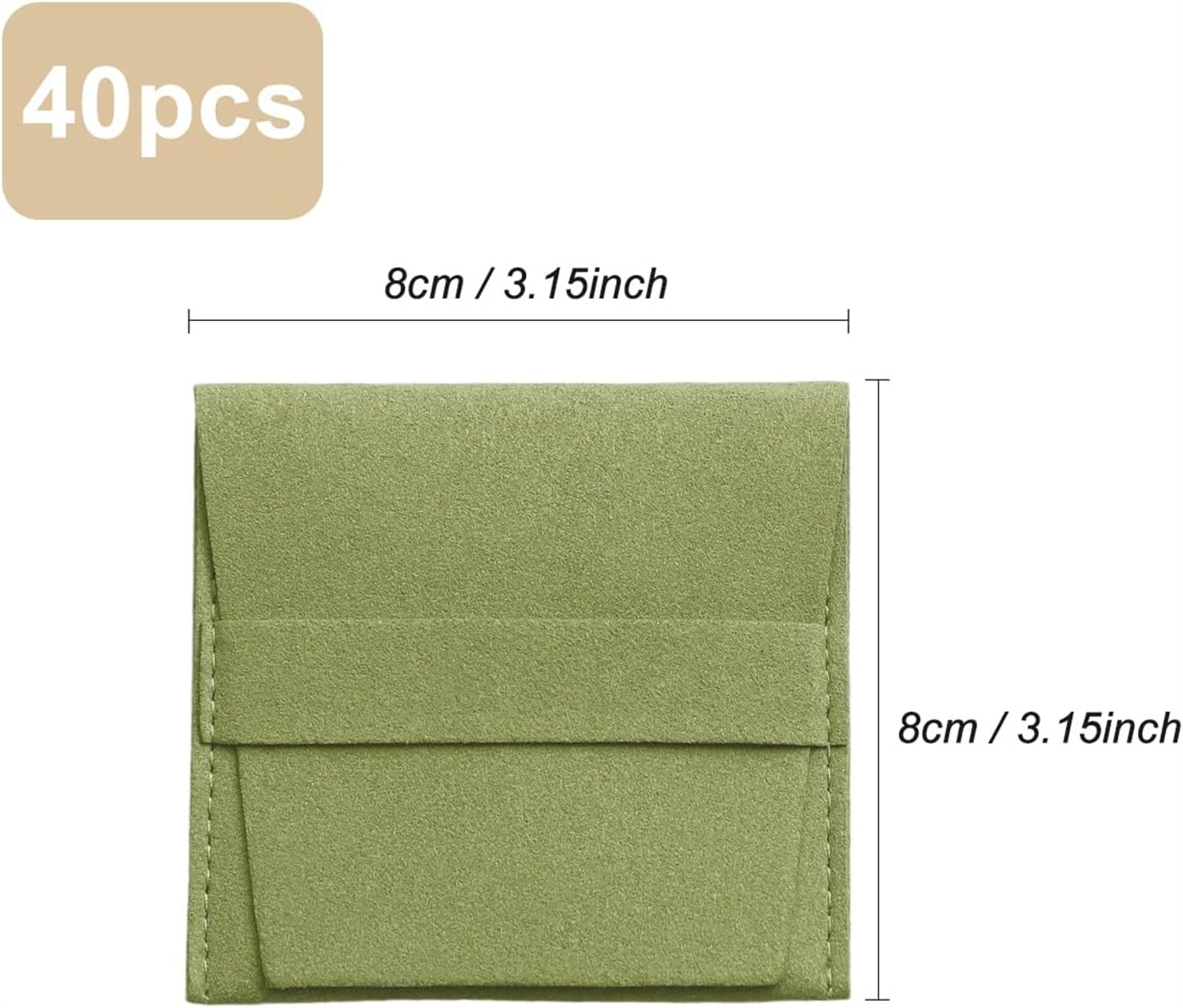 12Pcs 8x8cm Blue Green Envelop - Luxury Bags Green avis et prix