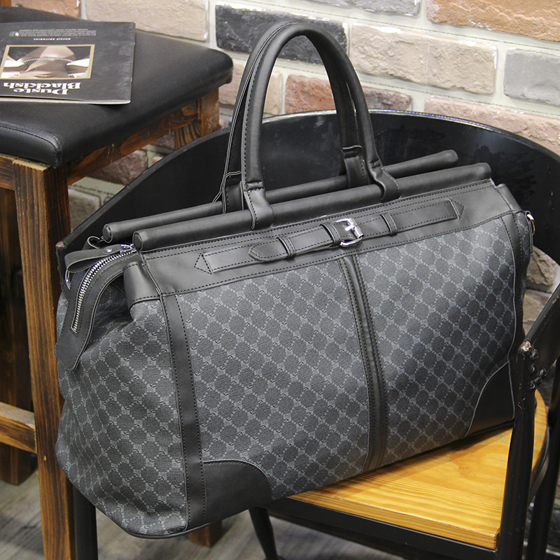 Fashion Plaid Travel Bag Men H - Luxury Zipper Bags avis et prix