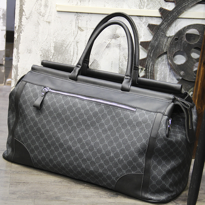 Fashion Plaid Travel Bag Men H - Luxury Zipper Bags avis et prix