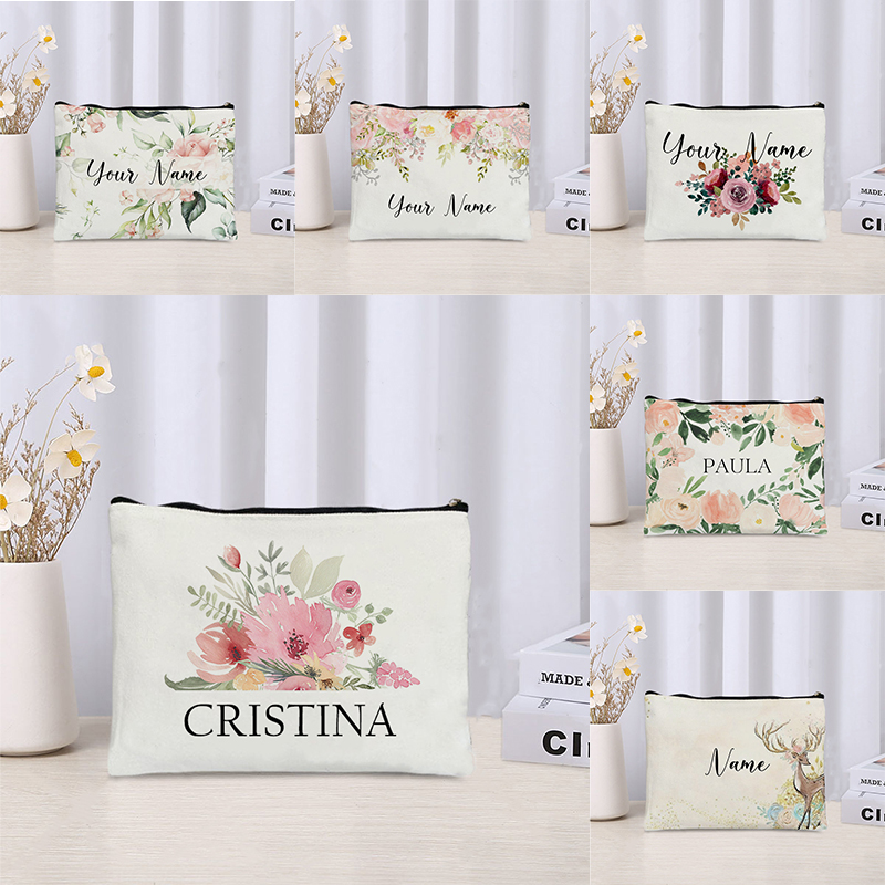 Custom Name Florals Travel Mak - Luxury Ziploc Bags avis et prix