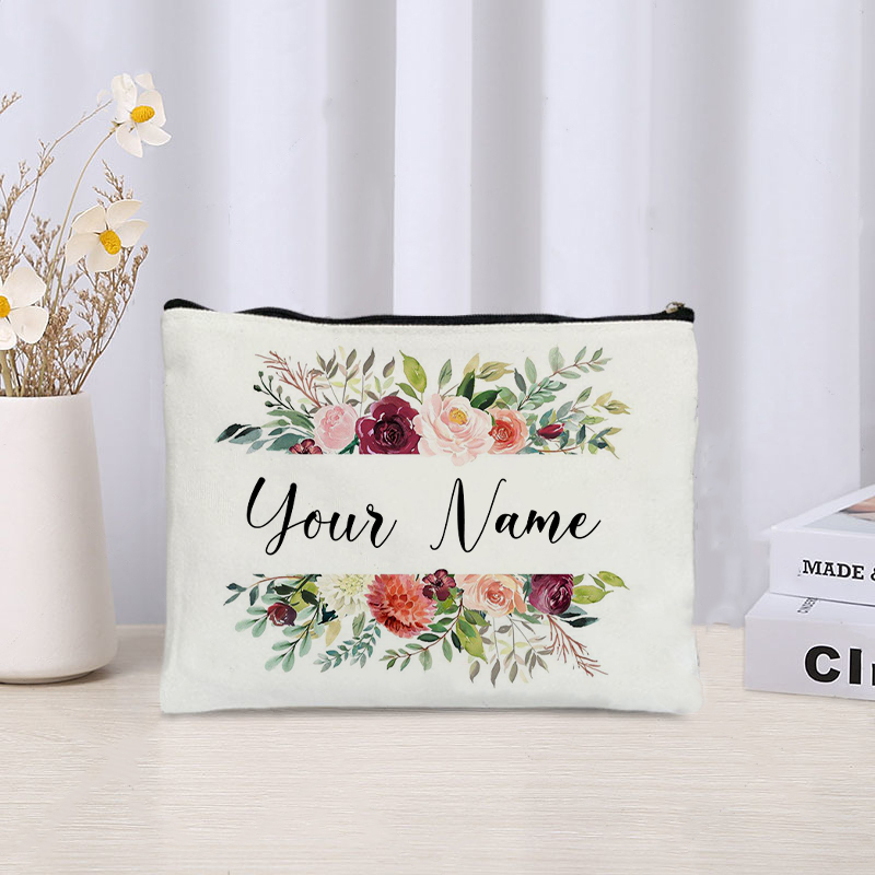 Custom Name Florals Travel Mak - Luxury Ziploc Bags avis et prix