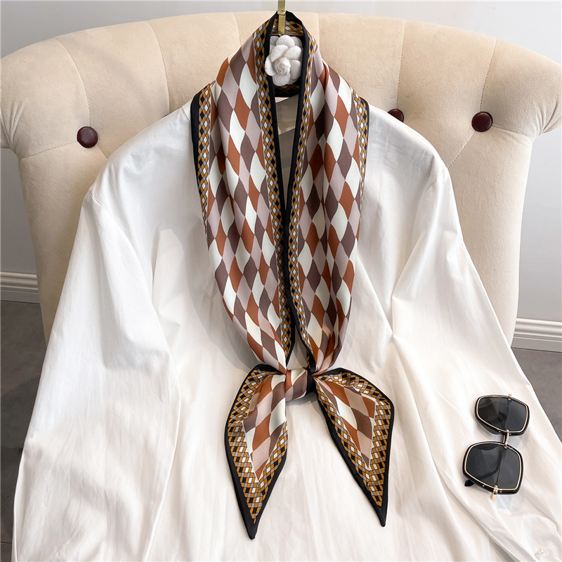 Fashion Print Long Silk Scarf  - Luxury Bags Expensive avis et prix