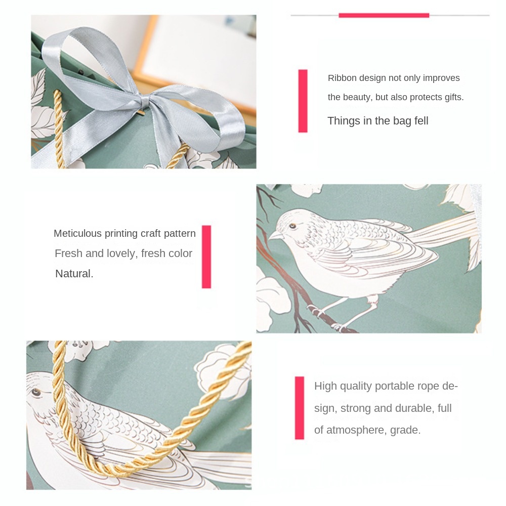 Green Handhold Paper Bag Creat - Luxury Bags Green avis et prix