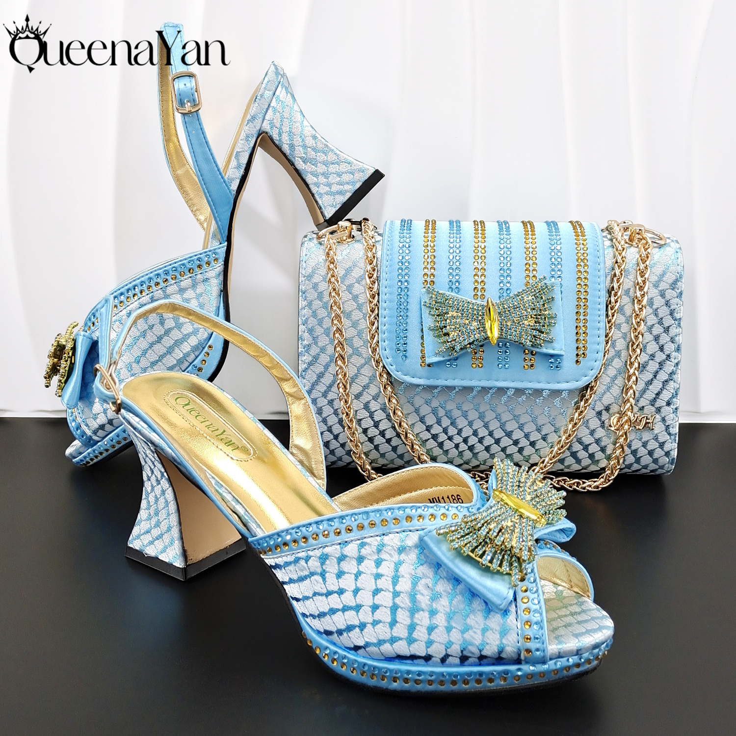 QueenaYan Hot Selling Sky Blue - Luxury Bags And Shoes avis et prix