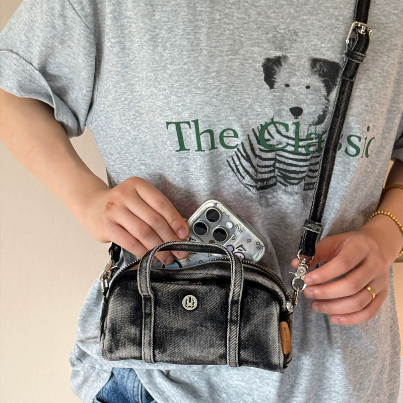 Korean Casual Mini Denim Box B - Luxury Zipper Bags avis et prix