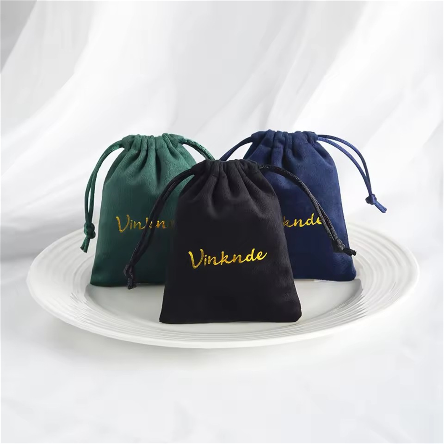 100pcs Green Velvet Packaging  - Luxury Bags Green avis et prix