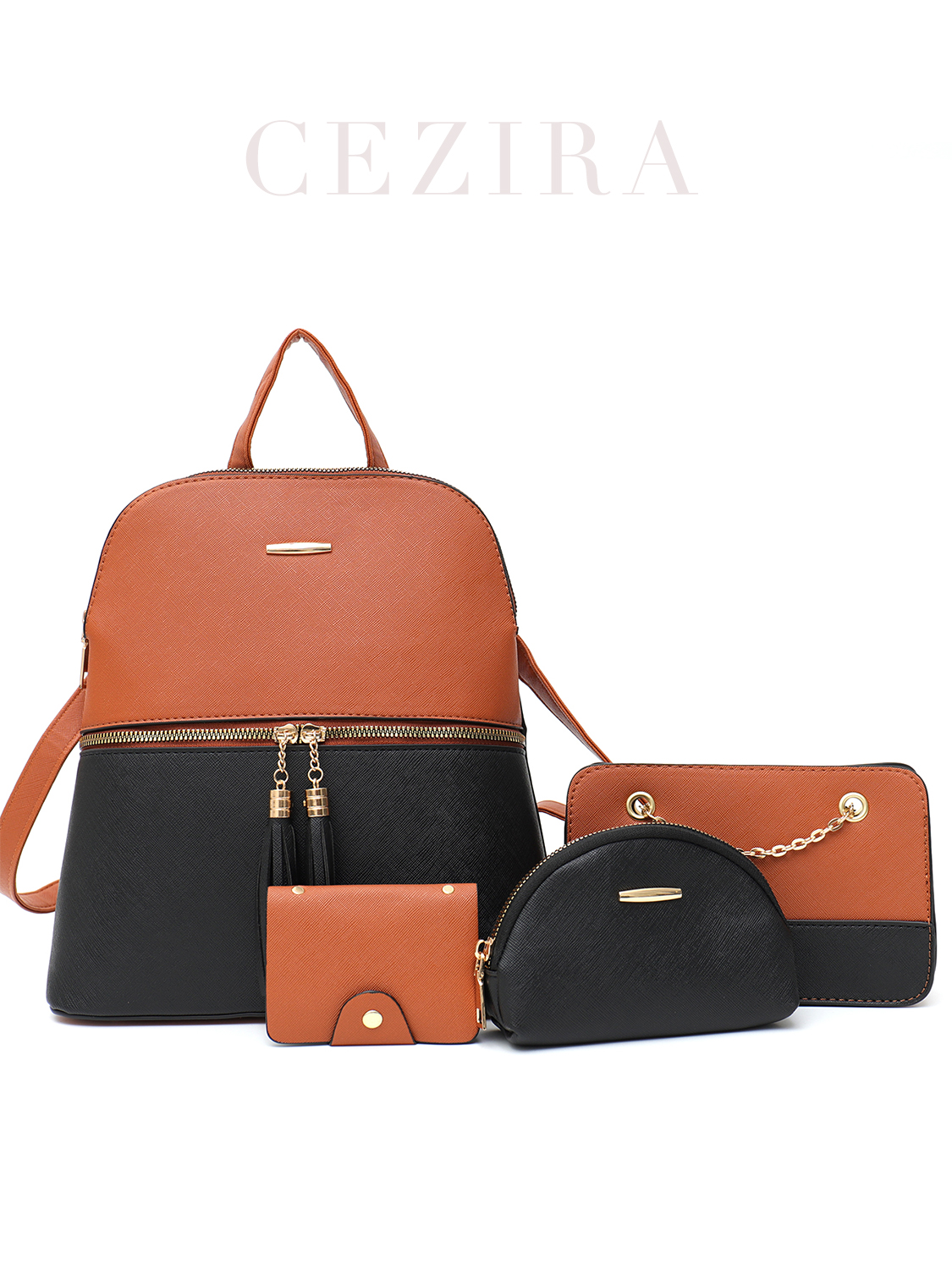 4 PCS Bags Set Women's Fashion - Luxury Zipper Bags avis et prix