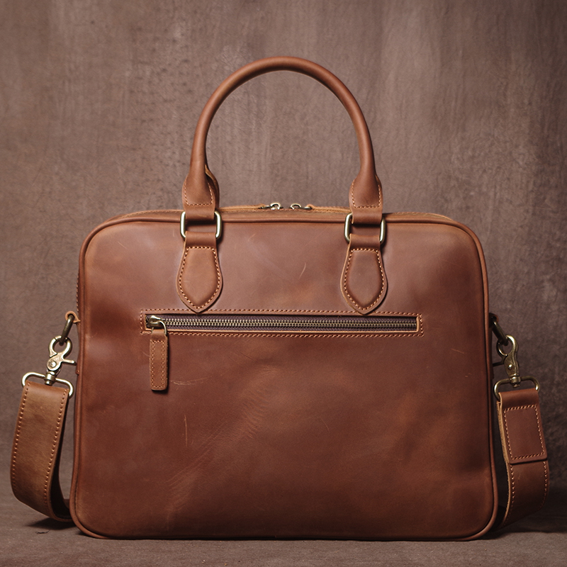 GURO Men Crazy Horse Cowhide B - Luxury Zipper Bags avis et prix