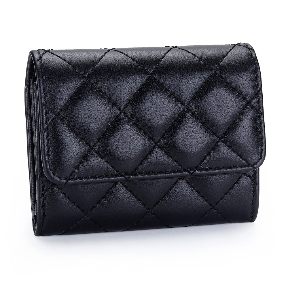 Sheepskin Quilted Card Holder  - Luxury Bags Brand Names avis et prix