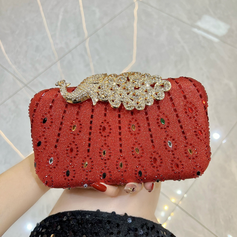 Fashion Diamond-Encrusted Clut - Luxury Bags Green avis et prix