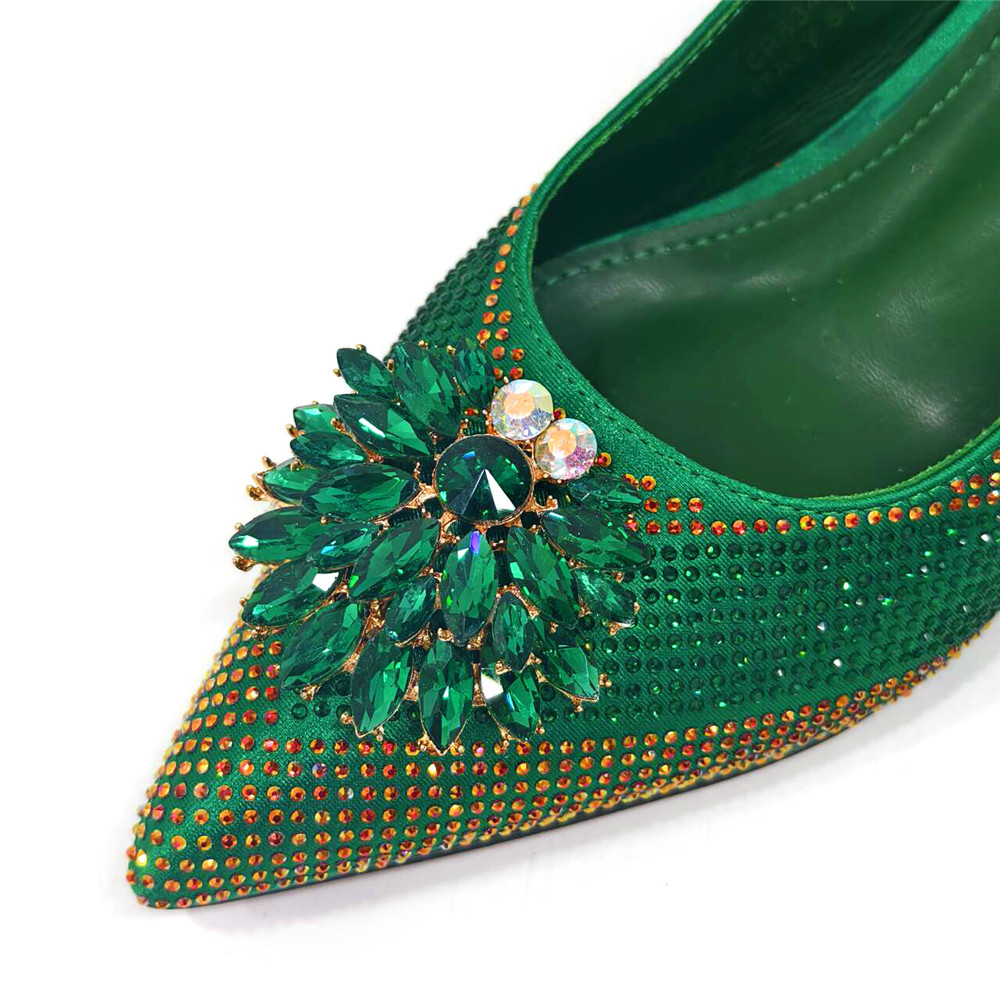 2025 Italian Design Rhinestone - Luxury Bags Green avis et prix