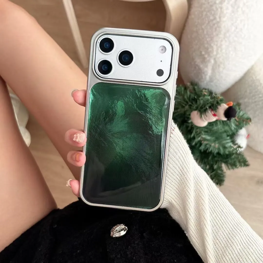 Green Aurora pattern Phone Cas - Luxury Bags Green avis et prix