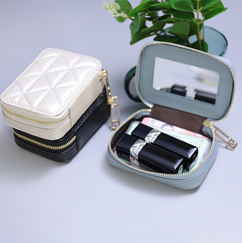 Genuine Leather Women Makeup B - Luxury Ziploc Bags avis et prix